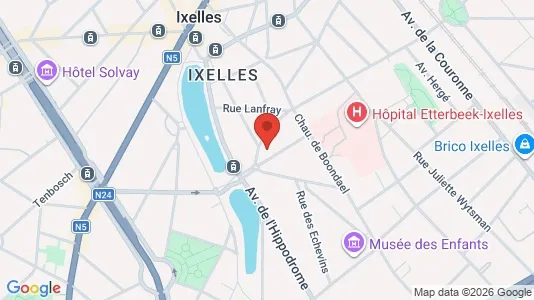 Apartments for rent i Brussels Elsene - kort over placeringen