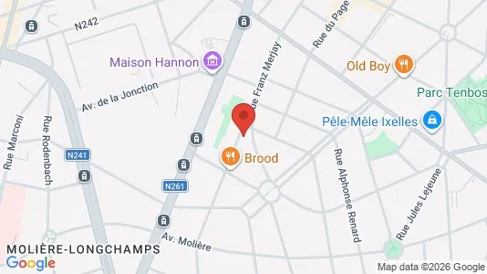 Apartments for rent i Brussels Elsene - kort over placeringen