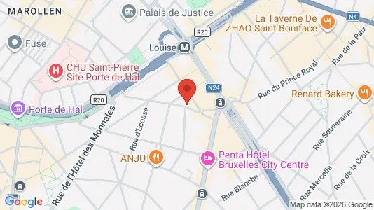 Apartments for rent i Brussels Sint-Gillis - kort over placeringen