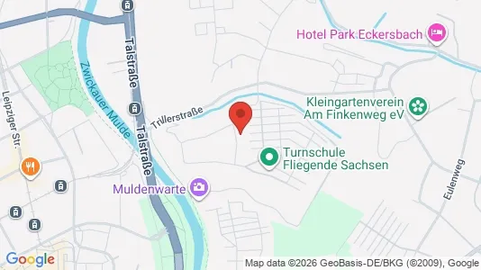 Apartments for rent i Zwickau - kort over placeringen