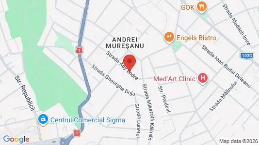Apartments for rent i Cluj-Napoca - kort over placeringen