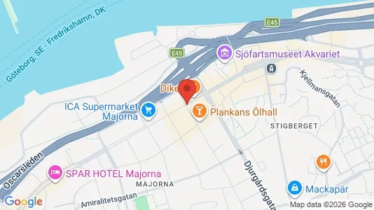 Apartments for rent i Majorna-Linné - kort over placeringen