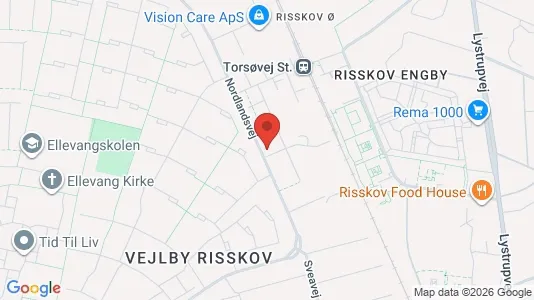 Apartments for rent i Risskov - kort over placeringen