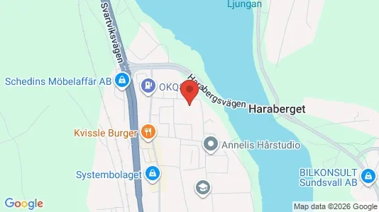 Apartments for rent i Sundsvall - kort over placeringen