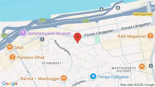Apartments for rent i Gothenburg City Centre - kort over placeringen
