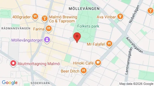 Apartments for rent i Malmö City - kort over placeringen