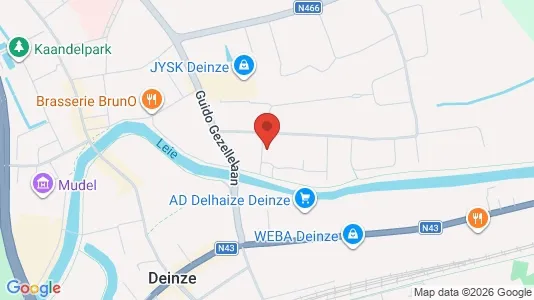 Apartments for rent i Deinze - kort over placeringen