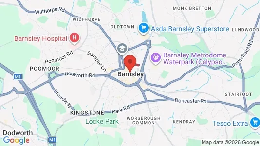 Houses for rent i Barnsley - South Yorkshire - kort over placeringen