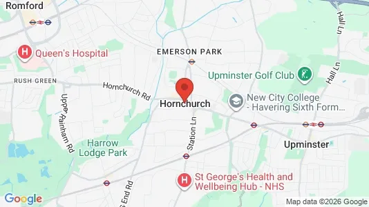 Houses for rent i Hornchurch - Essex - kort over placeringen
