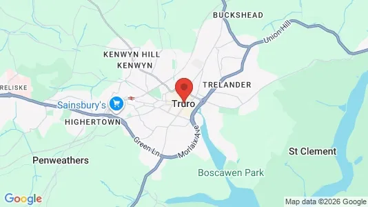 Houses for rent i Truro - Cornwall - kort over placeringen