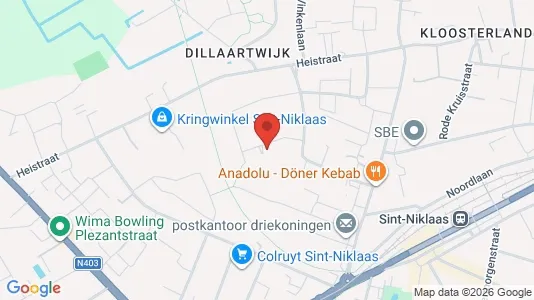 Apartments for rent i Sint-Niklaas - kort over placeringen