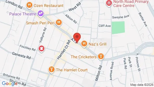 Apartments for rent i Westcliff-on-Sea - Essex - kort over placeringen