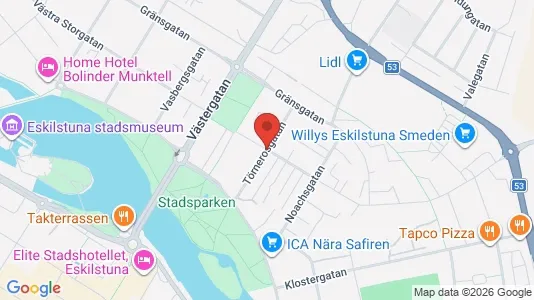 Apartments for rent i Eskilstuna - kort over placeringen