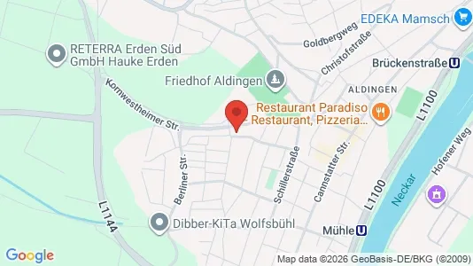 Apartments for rent i Ludwigsburg - kort over placeringen