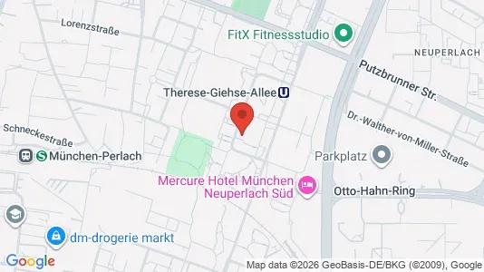 Apartments for rent i Munich Ramersdorf-Perlach - kort over placeringen