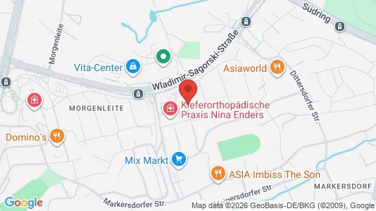 Apartments for rent i Chemnitz - kort over placeringen