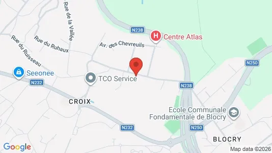 Apartments for rent i Ottignies-Louvain-la-Neuve - kort over placeringen