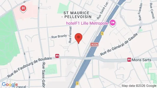 Apartments for rent i Lille - kort over placeringen