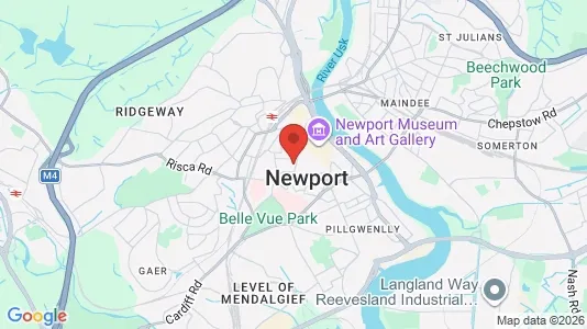 Apartments for rent i Newport - Gwent - kort over placeringen