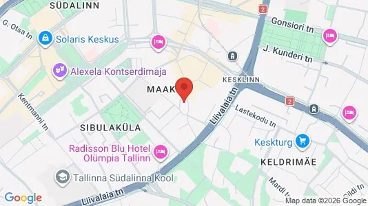 Apartments for rent i Tallinn Kesklinna - kort over placeringen