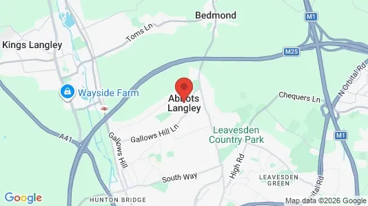 Apartments for rent i Abbots Langley - Hertfordshire - kort over placeringen
