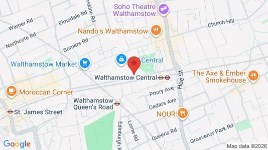 Apartments for rent i London E17 - kort over placeringen