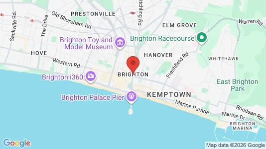 Houses for rent i Brighton - East Sussex - kort over placeringen