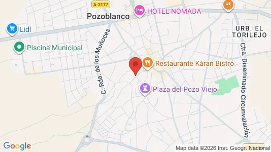 Apartments for rent i Pozoblanco - kort over placeringen