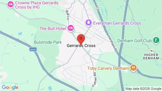 Houses for rent i Gerrards Cross - Buckinghamshire - kort over placeringen