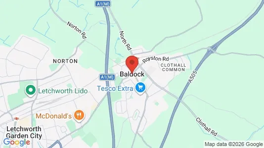 Houses for rent i Baldock - Hertfordshire - kort over placeringen