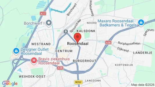 Apartments for rent i Roosendaal - kort over placeringen