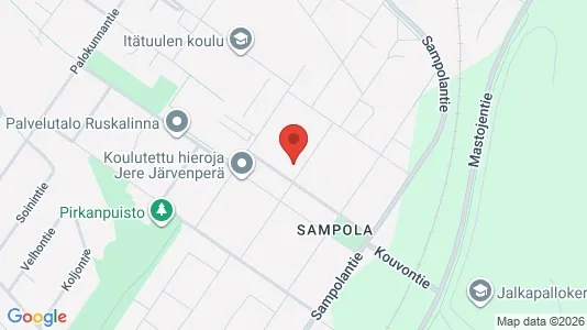Apartments for rent i Pori - kort over placeringen