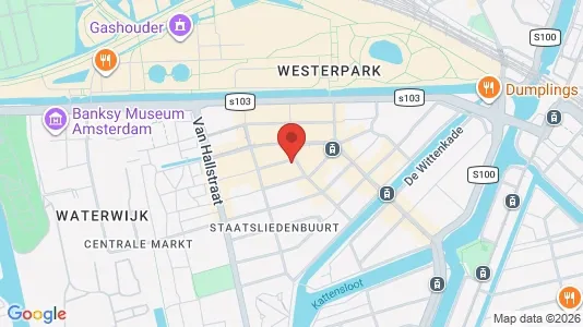 Apartments for rent i Amsterdam Westerpark - kort over placeringen