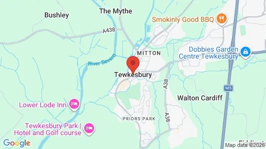 Houses for rent i Tewkesbury - Gloucestershire - kort over placeringen