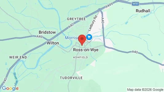 Apartments for rent i Ross-on-Wye - Herefordshire - kort over placeringen