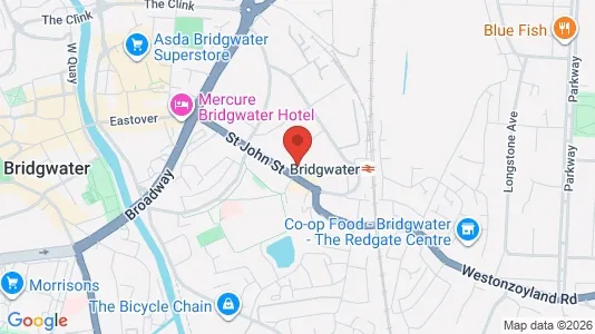 Apartments for rent i Bridgwater - Somerset - kort over placeringen