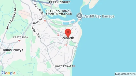 Apartments for rent i Dinas Powys/Penarth - South Glamorgan - kort over placeringen