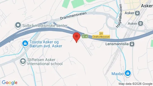 Apartments for rent i Asker - kort over placeringen