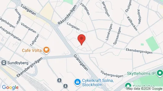 Apartments for rent i Solna - kort over placeringen