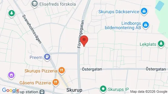 Apartments for rent i Skurup - kort over placeringen