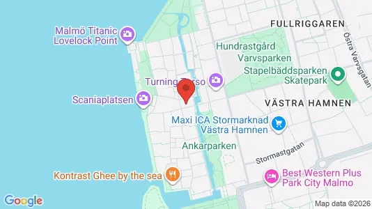 Apartments for rent i Malmö City - kort over placeringen