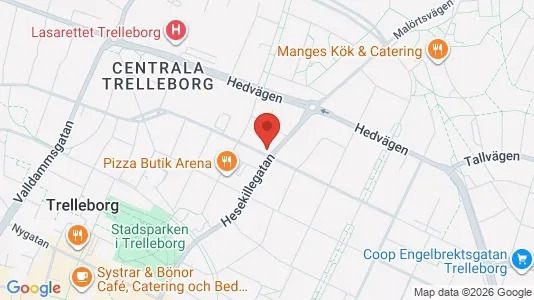 Apartments for rent i Trelleborg - kort over placeringen