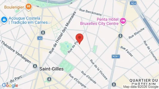 Apartments for rent i Brussels Sint-Gillis - kort over placeringen
