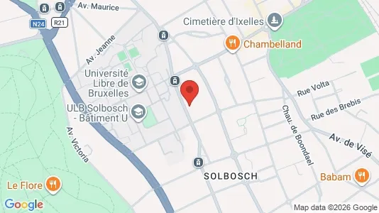 Apartments for rent i Brussels Elsene - kort over placeringen