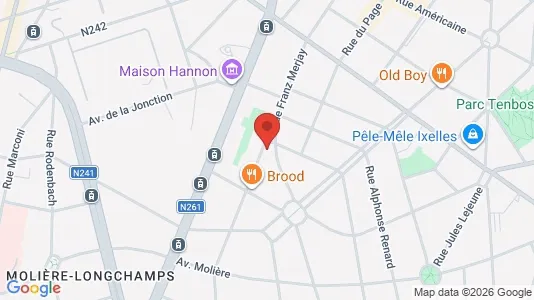 Apartments for rent i Brussels Elsene - kort over placeringen