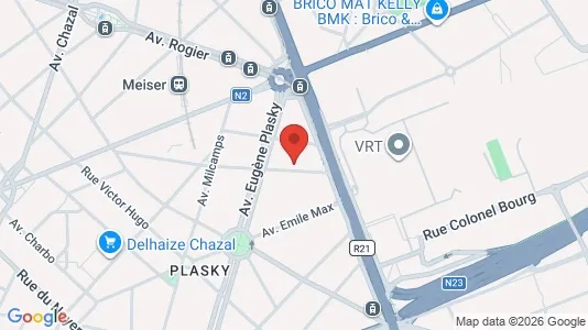 Apartments for rent i Brussels Schaarbeek - kort over placeringen
