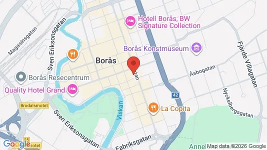 Apartments for rent i Borås - kort over placeringen