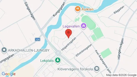 Apartments for rent i Ljungby - kort over placeringen