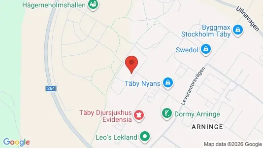 Apartments for rent i Täby - kort over placeringen