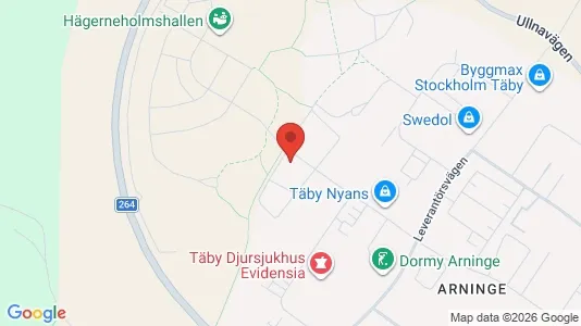 Apartments for rent i Täby - kort over placeringen